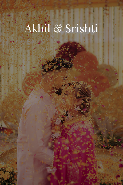 Akhil & Srishti wedding ceremony with flower petals | KartikClicks